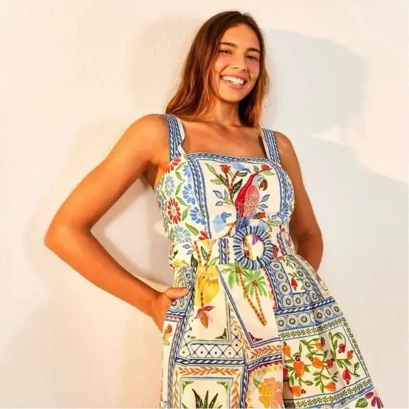 FARM Rio Tropical Tiles Jumpsuit - Picture 3 of 8